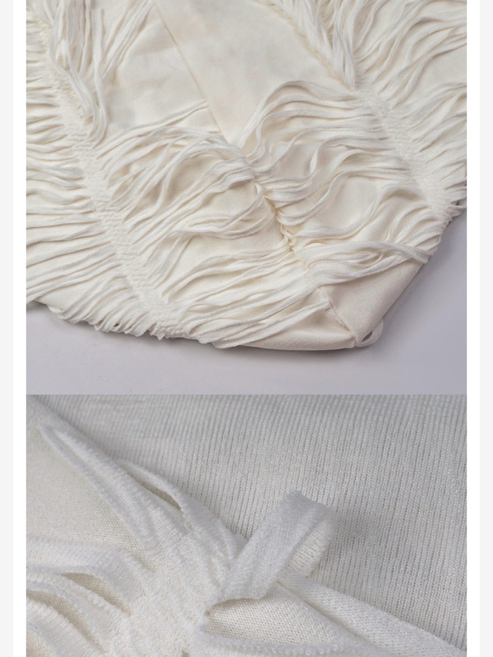 A Classy Chic Boutique White Fringed Hooded Mini Dress - Picture 13 of 14